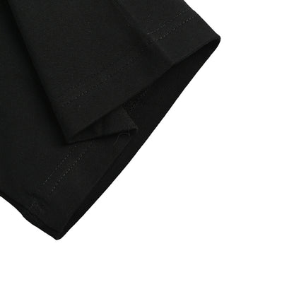 Gucci Black Oversized Serif Wordmark GG Interlocking Logo Heavyweight Tee