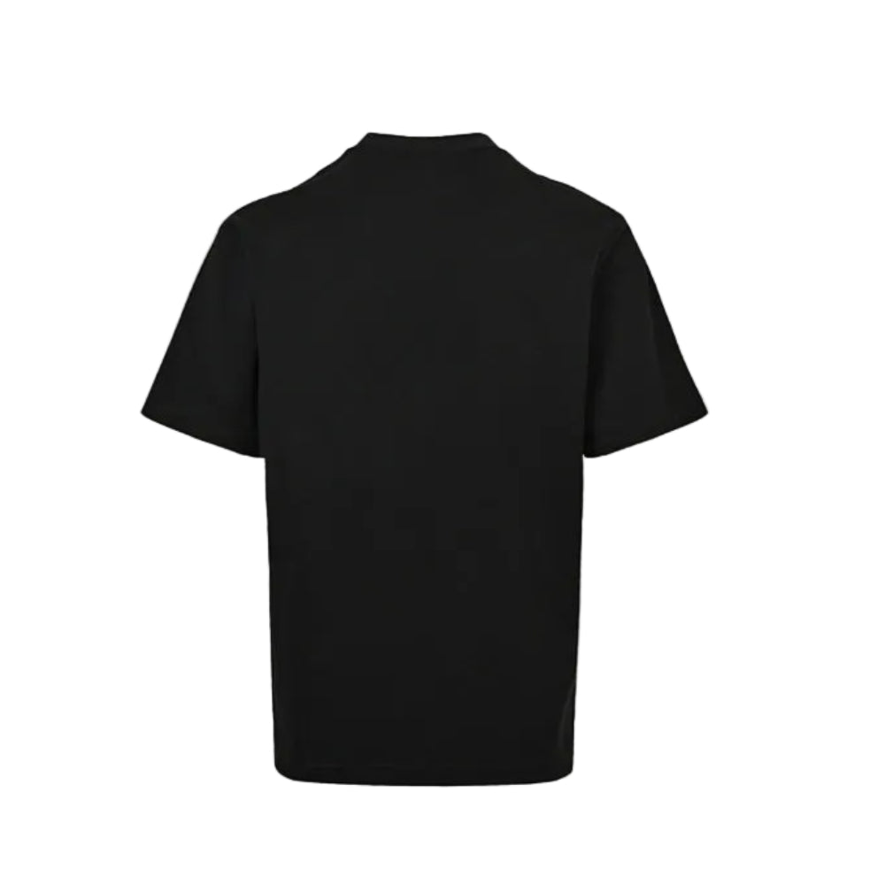 Gucci Black Oversized Serif Wordmark GG Interlocking Logo Heavyweight Tee