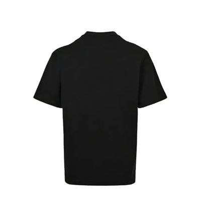 Gucci Black Oversized Serif Wordmark GG Interlocking Logo Heavyweight Tee