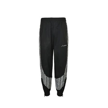 Louis Vuitton Houndstooth Panel Track Pants — Black x White
