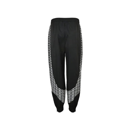 Louis Vuitton Houndstooth Panel Track Pants — Black x White