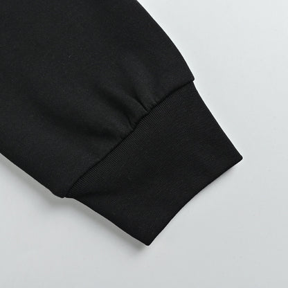Louis Vuitton Tonal Back Print Mock Neck Sweatshirt – Black