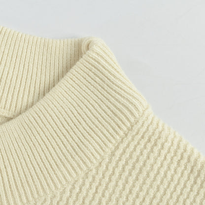 Louis Vuitton Monogram Belt Emblem Turtleneck Sweater – Cream