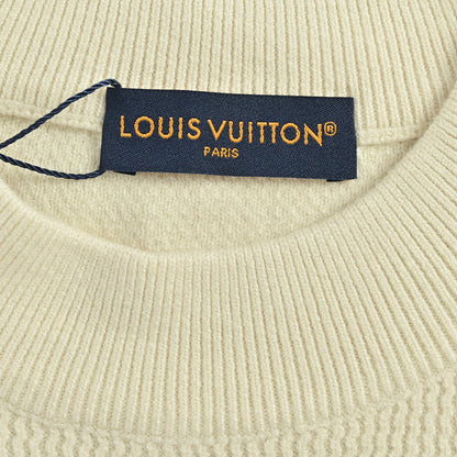Louis Vuitton Monogram Belt Emblem Turtleneck Sweater – Cream
