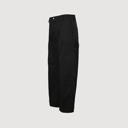 Gucci Black Wide-Leg Tailored Trousers with Contrast Lining