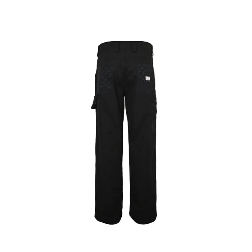Gucci Black Wide-Leg Tailored Trousers with Contrast Lining