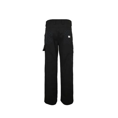 Gucci Black Wide-Leg Tailored Trousers with Contrast Lining