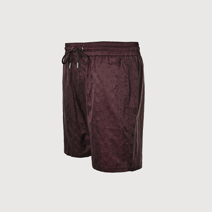 Gucci All-Over Monogram Swim Shorts – Burgundy