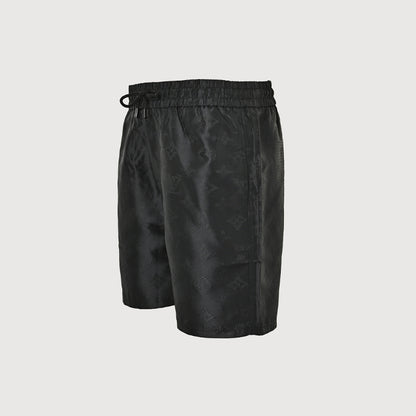 Louis Vuitton Monogram Tonal Swim Shorts — Black