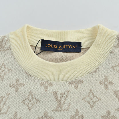 Louis Vuitton Monogram Gradient Knit Sweater – Cream