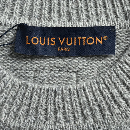 Louis Vuitton  Fox Jacquard Chunky Knit Sweater – Grey