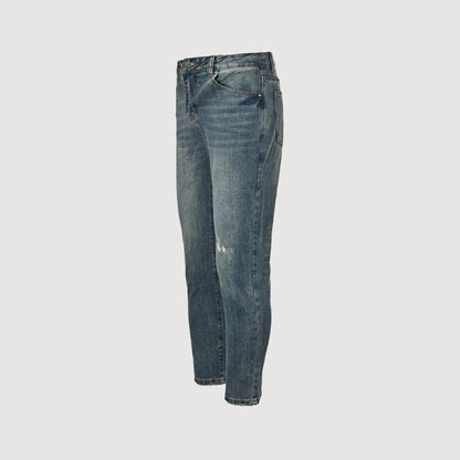 Louis Vuitton Tonal Monogram Slim Jeans — Mid Wash