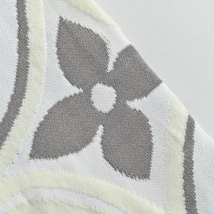 Louis Vuitton Tonal Logo Turtleneck Knit Top – Cream