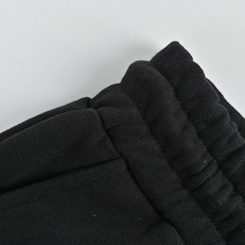 Gucci Circle Badge Fleece Shorts – Black