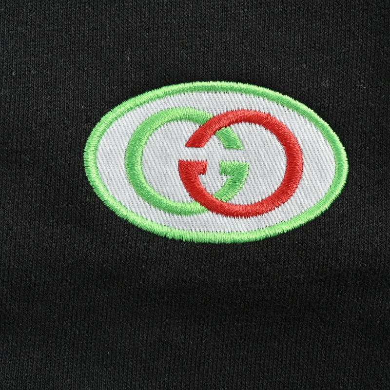Gucci Circle Badge Fleece Shorts – Black