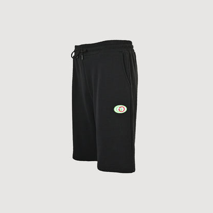 Gucci Circle Badge Fleece Shorts – Black