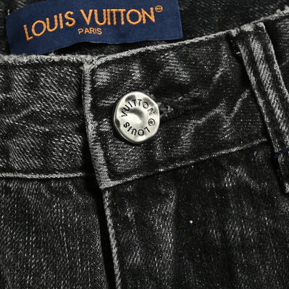 Louis Vuitton Scattered Monogram Slim Jeans — Vintage Grey