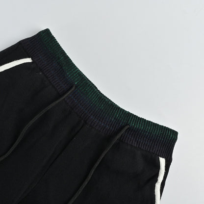 Louis Vuitton Marque Script Rib-Waist Shorts — Black