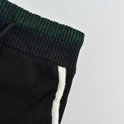 Louis Vuitton Marque Script Rib-Waist Shorts — Black