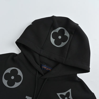 Louis Vuitton Giant Monogram Scatter Print Hoodie – Black