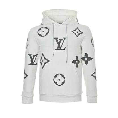 Louis Vuitton Giant Monogram Scatter Print Hoodie – White
