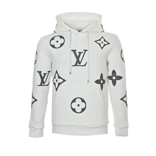Louis Vuitton Giant Monogram Scatter Print Hoodie – White