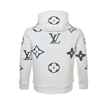 Louis Vuitton Giant Monogram Scatter Print Hoodie – White