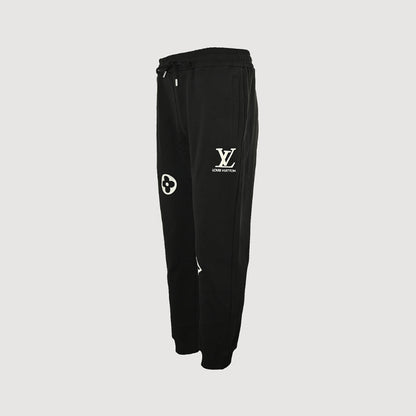 Louis Vuitton Scattered Monogram Graphic Joggers — Black