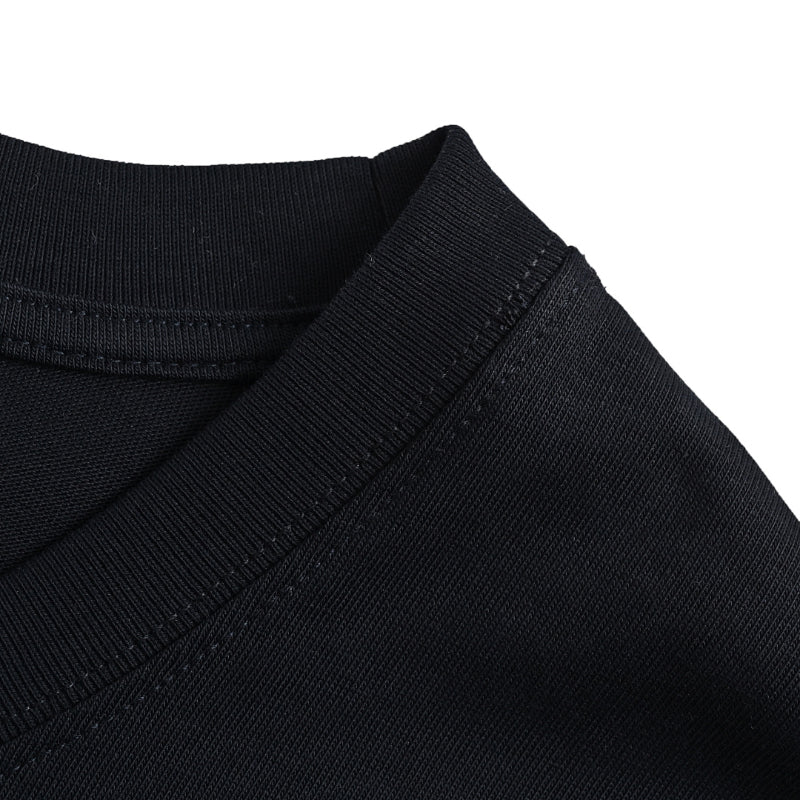 Gucci Black Intertwined Dual Snake Serif Wordmark Heavyweight Tee