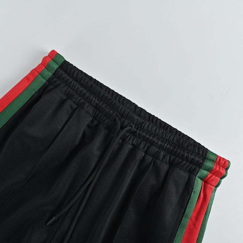 Gucci Black Dual-Stripe Relaxed Trousers