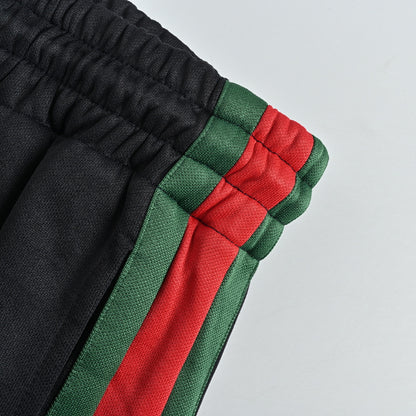 Gucci Black Dual-Stripe Relaxed Trousers