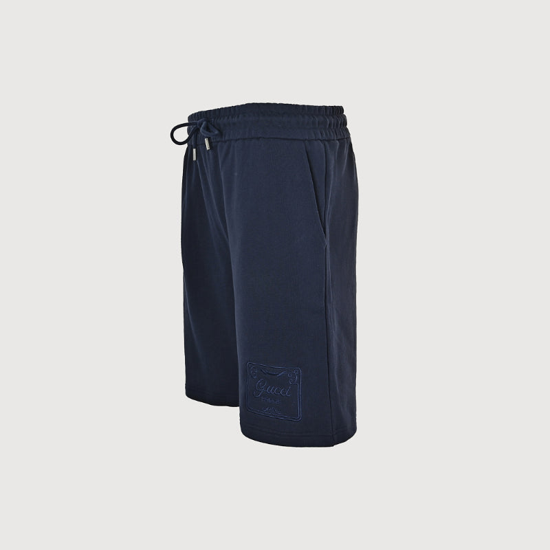 Gucci Embossed Monogram Fleece Shorts – Navy