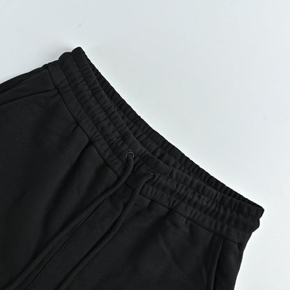 Louis Vuitton Signature Script Embroidered Shorts — Black