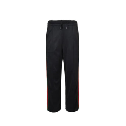 Gucci Black Dual-Stripe Relaxed Trousers