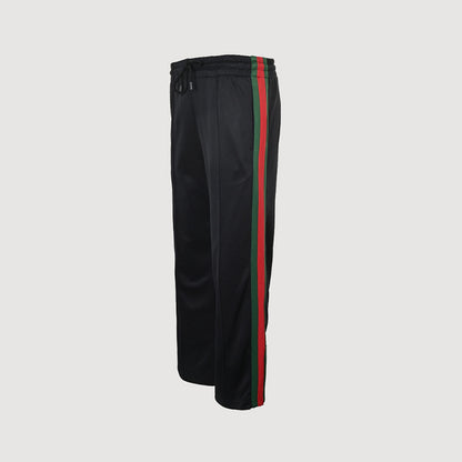 Gucci Black Dual-Stripe Relaxed Trousers