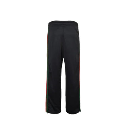 Gucci Black Dual-Stripe Relaxed Trousers
