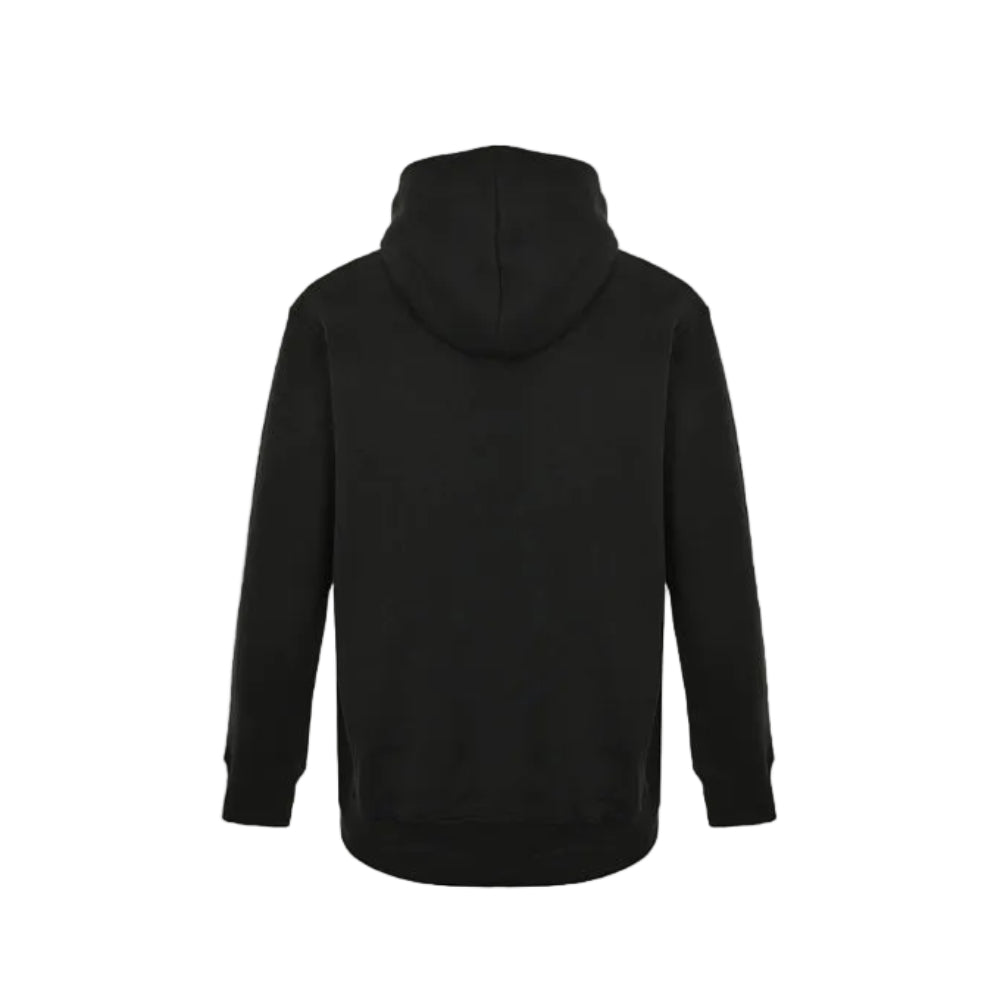 Gucci Black Heavyweight Cotton Hoodie with Raised-Letter Wordmark Print
