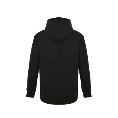 Gucci Black Heavyweight Cotton Hoodie with Raised-Letter Wordmark Print