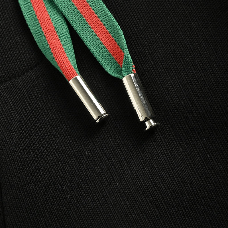 Gucci Collegiate Crest Fleece Shorts – Black / Tri-Color Drawstring