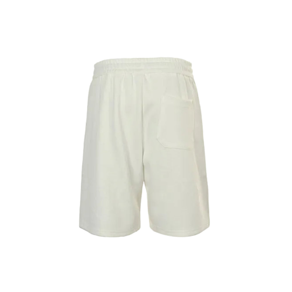 Gucci Collegiate Crest Fleece Shorts – Cream / Tri-Color Drawstring