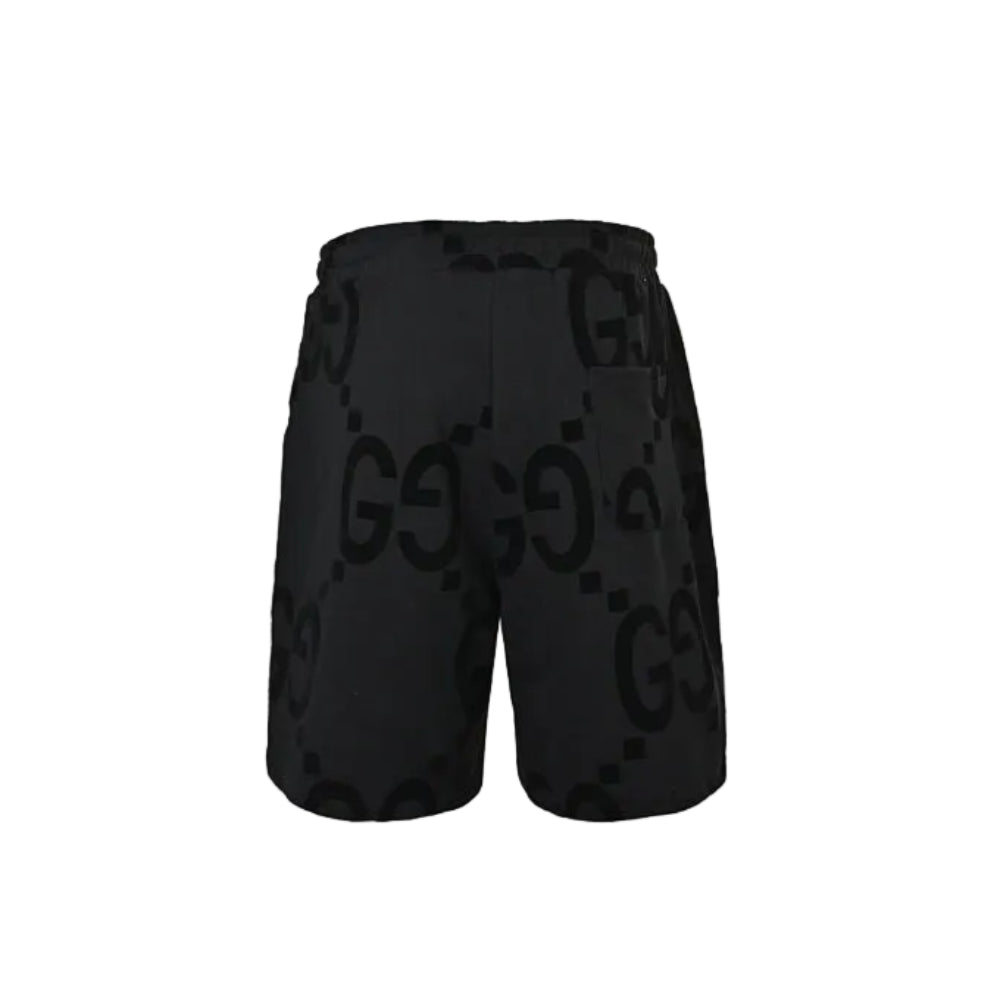 Gucci Oversized Dual-Letter Jacquard Shorts – Black