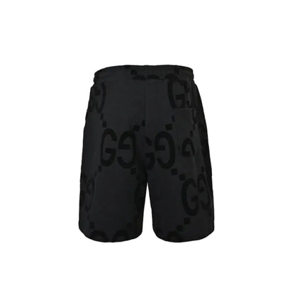 Gucci Oversized Dual-Letter Jacquard Shorts – Black