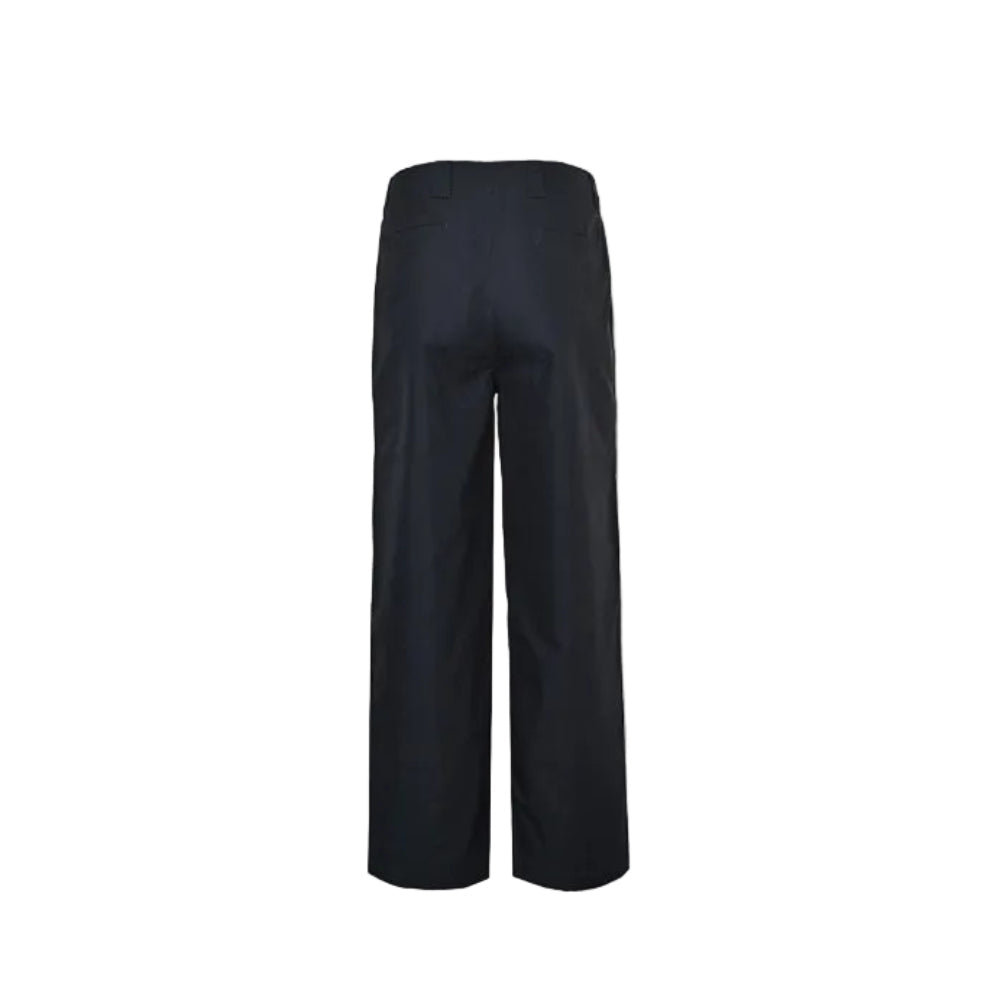 Gucci Black Wide-Leg Trousers with Vintage Crest Print