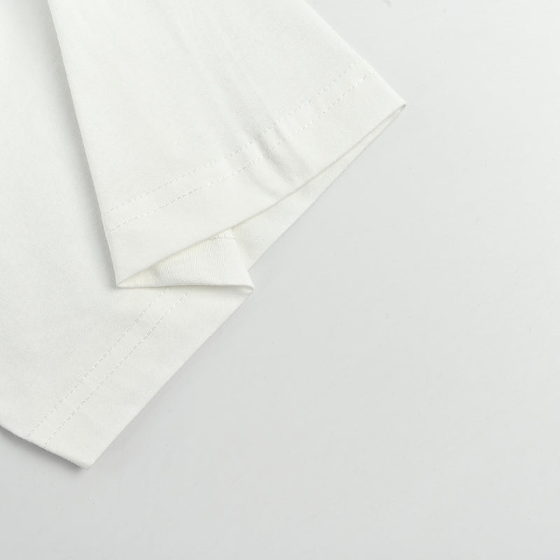 Gucci Ivory Script Hem Graphic Tee