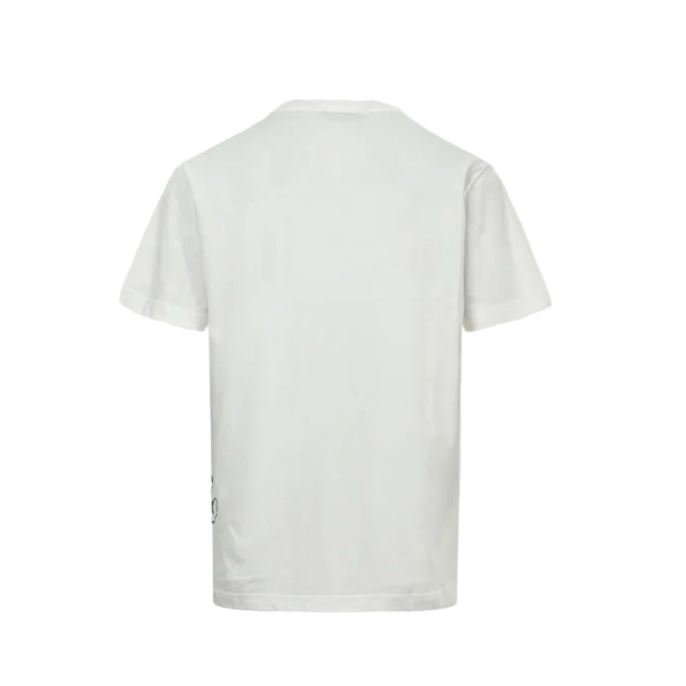 Gucci Ivory Script Hem Graphic Tee