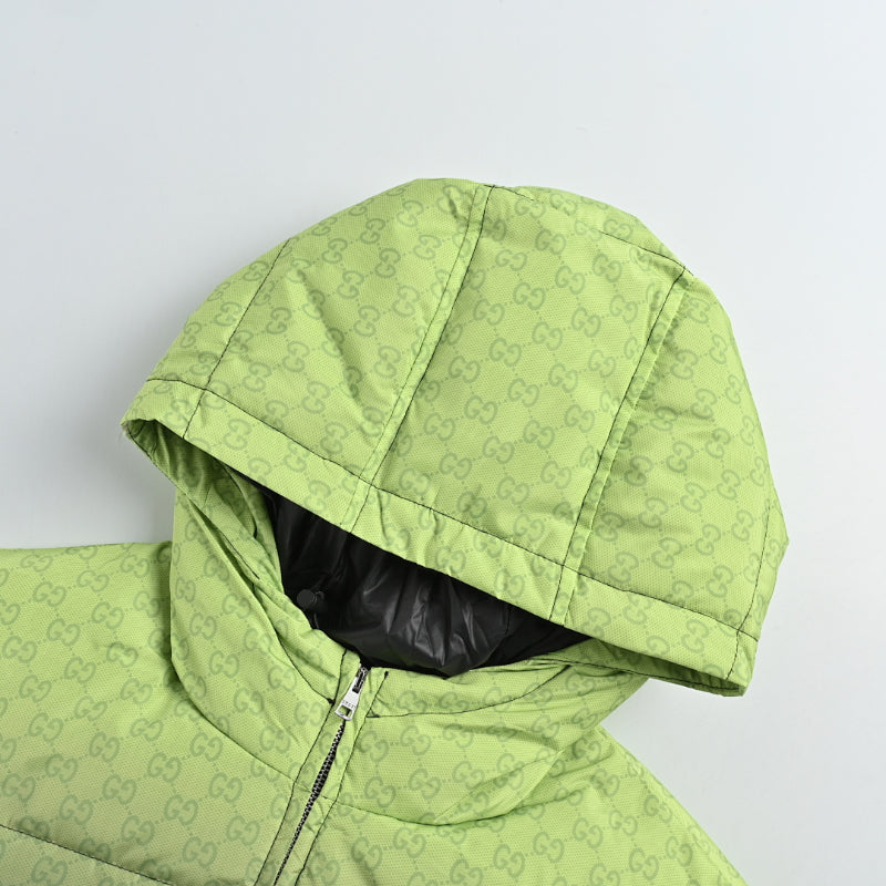 Gucci Ombré Monogram Jacquard Hooded Puffer Jacket
