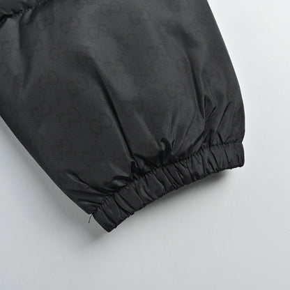 Gucci Ombré Monogram Jacquard Hooded Puffer Jacket