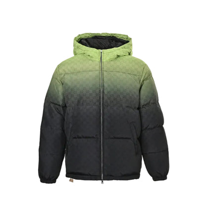 Gucci Ombré Monogram Jacquard Hooded Puffer Jacket