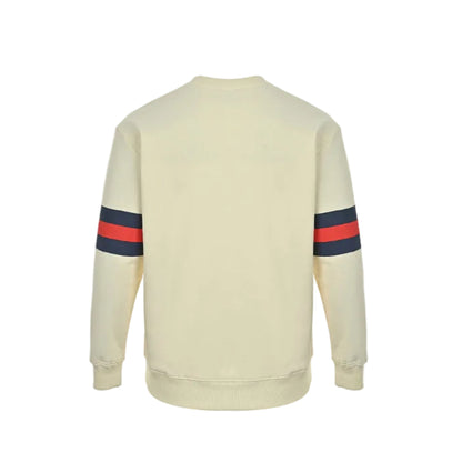 Gucci Off-White Web Stripe GG Circle Wordmark Crewneck Sweatshirt
