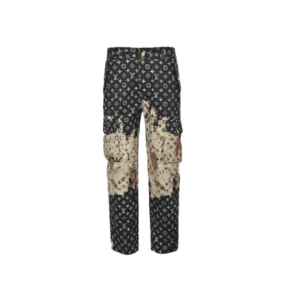 Louis Vuitton Monogram x Desert Camo Cargo Trousers — Black x Sand